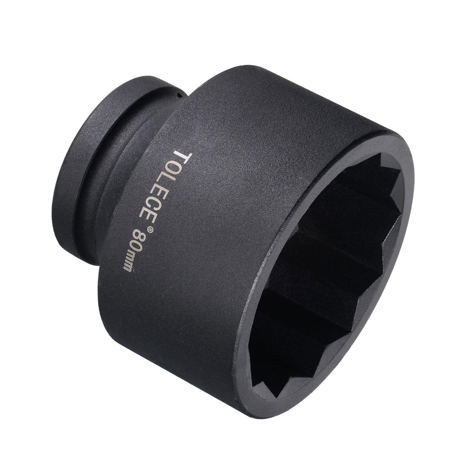 CoCud Impact Socket, 1" Drive 12 Socket 100mm Length, CR-MO 12 Point - (Applications: for DIY Hand Making Repairing)