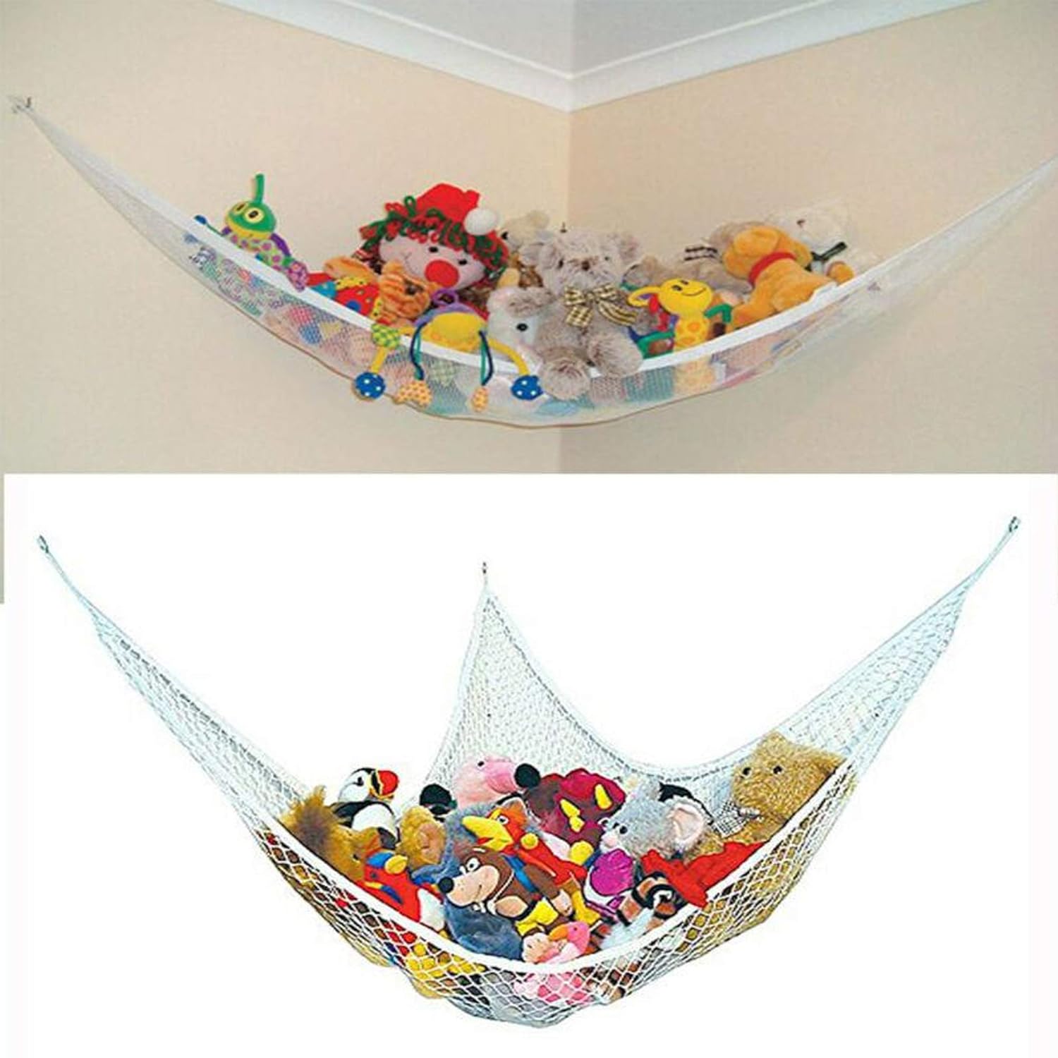 2020 2 Pack Of Toy Stuffed Animal Storage Hammock With Elastic Bands