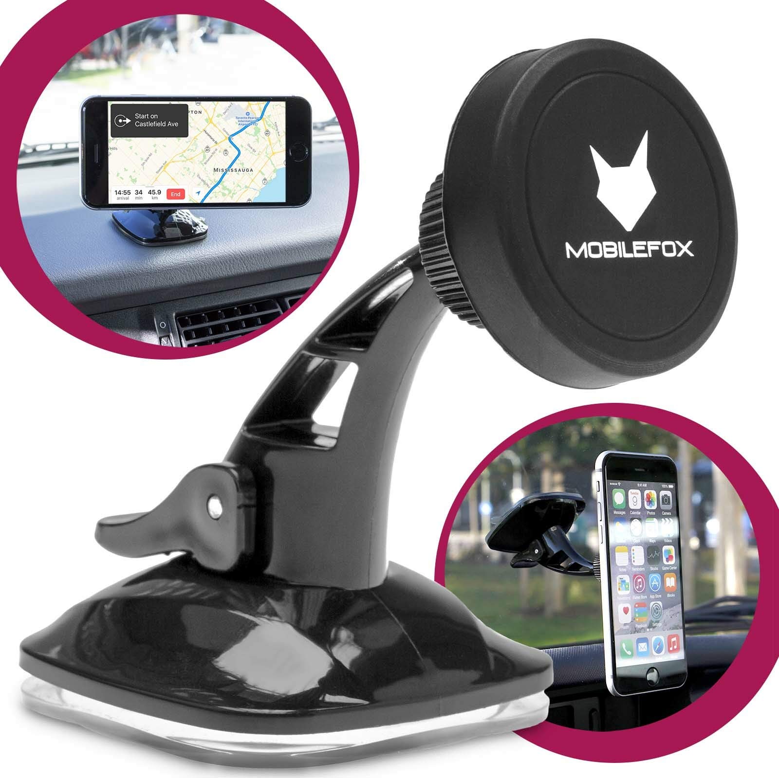 Mobilefox 360° Car Holder Mount for Huawei P Series & Other Smartphones
