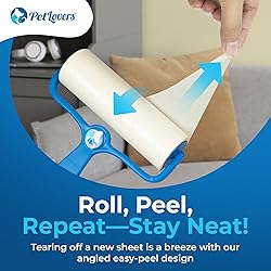 PetLovers 6.3" Extra Sticky Lint Roller 4 Pack of