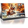 COOLHOOD 18.5" Portable Monitor, FHD IPS 1080P Laptop Monitor USB C HDMI Gaming Ultra-Slim Screen w/Invisible Stand & Speaker,Plug&Play, External Monitor for Laptop PC Mac Xbox PS5/PS4 Switch