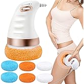 Cellulite Massage Tool Electric: Handheld Body Sculpt Machine with 5 Massage Pads for Belly Waist Butt Arms Legs Stomach Fat - Gift for Women & Men
