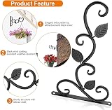 RHHGOPM 2 Pack Hanging Basket Brackets Outdoor Heavy Duty Wall Brackets view 3