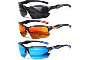 DioKiw Sports Polarized Sunglasses for Men Cycling Running Fishing UV Protection Sun Glasses Lightweight Half Frame Goggles