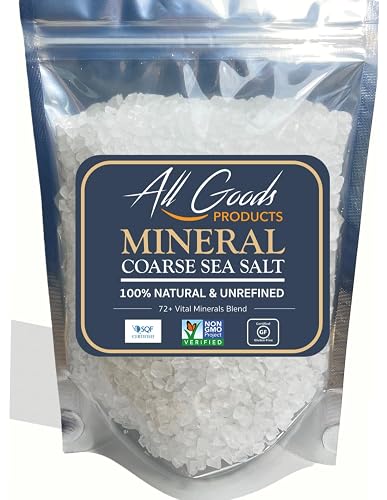 All Goods Baja Mineral Sea Salt, Natural Coarse Grain - 16 Oz 100% ...