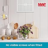 Map Adjustable Air Vent with Flyscreen Cover 9x9 White Hit Miss Triple Brick view 6