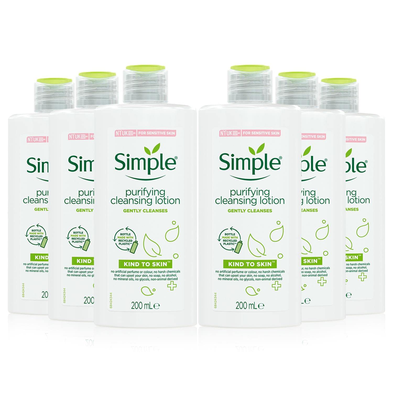 SIMPLE PURIFYING CLEANSING LOTION 200ML X6
