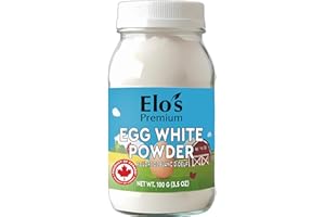 Egg White Powder 100g – PRODUCT OF CANADA- High-Protein, Pasteurized & Easily Mixable for Baking, Cooking & Shakes – Ideal fo