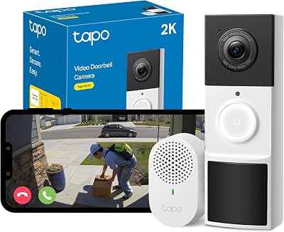 Tapo D210 Wireless Doorbell Camera 2K 3MP Battery Video Full Color Night Vision