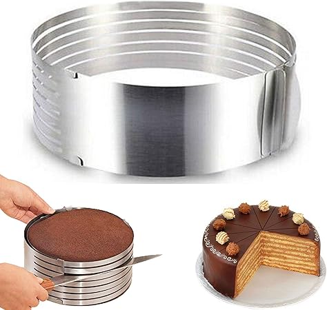Moule A Gateau Reglable En Acier Inoxydable De 15 2 A 30 5 Cm Cercles Et Cadres Patisserie Napravi Rs