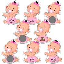 Ready To Pop Stickers Faux Glitter Ready To Pop Baby