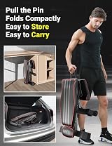 YOLEO Adjustable Foldable Weight Bench 300KG Incline Decline Flat Home Gym view 5