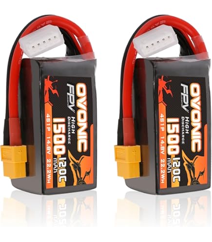 Amazon.com: OVONIC 4S 1600mAh Lipo Battery 14.8V 120C Battery with