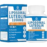 VITACRLLYNMN 1200MG Liposomal Luteolin Supplement - Maximum Absorption, Antioxidant Boost for the Brain 60 Capsules