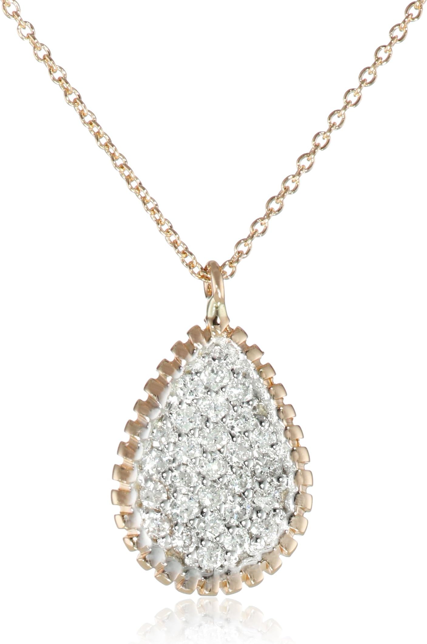 Kismet by Milka Teardrop Pendant Necklace, 16.9"