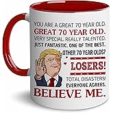 BECHUSKY 70th Birthday Gifts for Women, Men - Gift For 70 Year Old Woman, Man - 1956 Birthday Gifts Ideas - 70th Birthday For Grandma Grandpa - 70th Gift For Mom, Dad - Turning 70 Idea