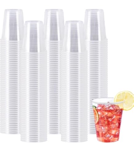 Framo 5 Oz Clear Plastic Cups, for Any Occasion, Disposable Transparent Ice  Tea, Juice, Soda, and Coffee Glasses for Party, Picnic, BBQ, Travel, and  Events (300) : Amazon.ca: Health & Personal Care