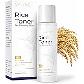 VALITIC Rice Toner - 75 Rice Extract Milky Toner for Face with Niacinamide, Heartleaf, Witch Hazel and Chamomile Essence - Facial Glass Skin Hydrating Skin Care - 200 ml, 6.76 fl oz