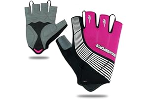 Souke Sports Cycling Bike Gloves Padded Half Finger Bicycle Shock-Absorbing Anti-Slip MTB Road Biking for Men/Women