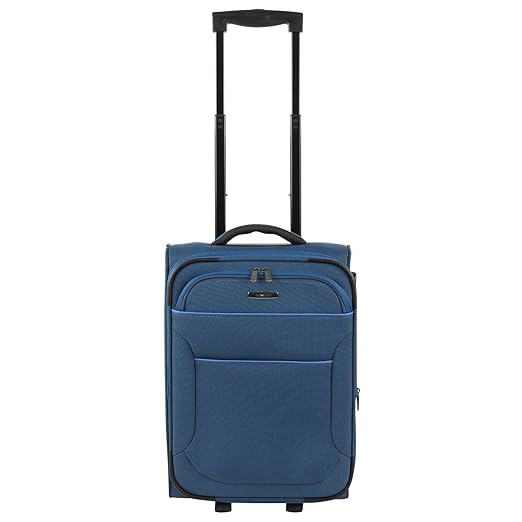Travelite Koffer Derby 2-rad Bordtrolley S, Petrol 54 cm 36 Liters Blau 84107-22