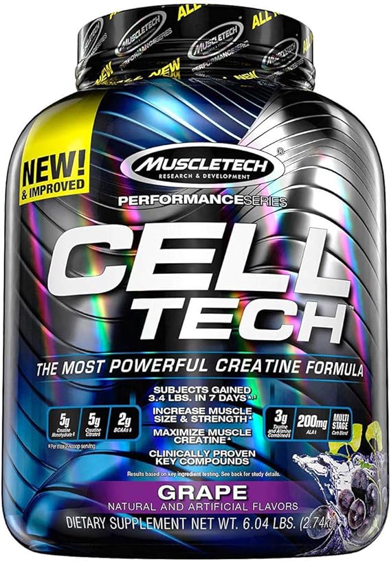 MuscleTech CellTech Creatine Powder, Micronized Creatine