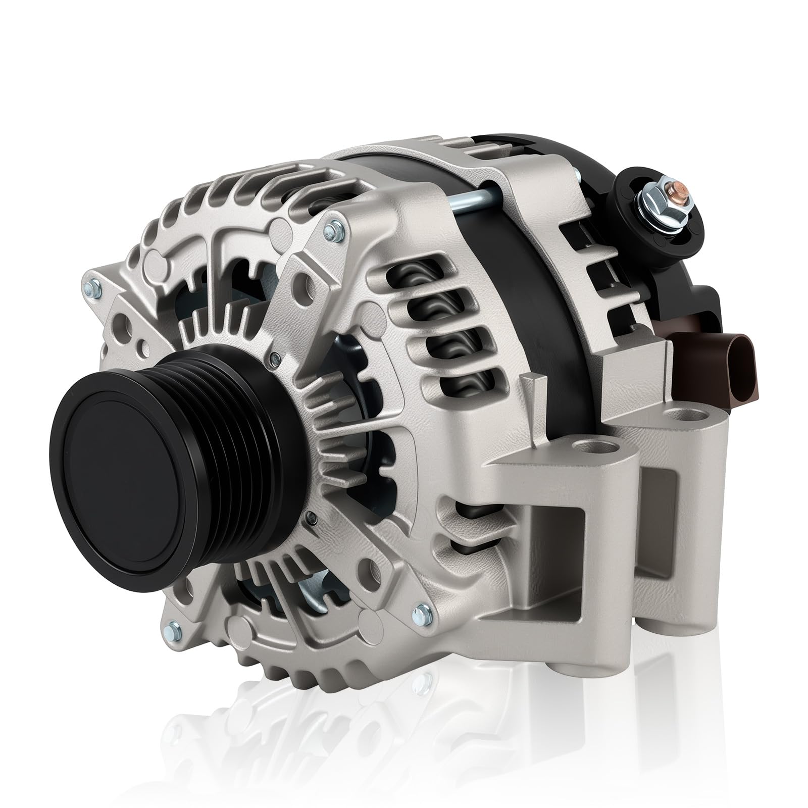 Photo 1 of 12V 230A Alternator with 6 Groove Pulley Clockwise, Fit for Ram 1500 2014-2018, 1500 Classic 2019 V6 3.0L Replace# 56029696AA 1042110120 90295869