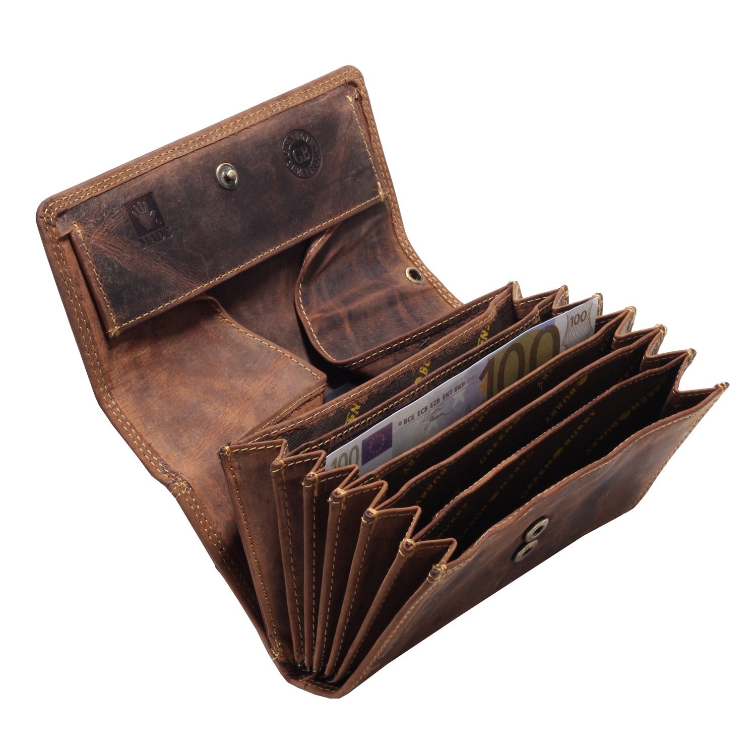 Greenburry Vintage waiter bag wallet leather 18 cm