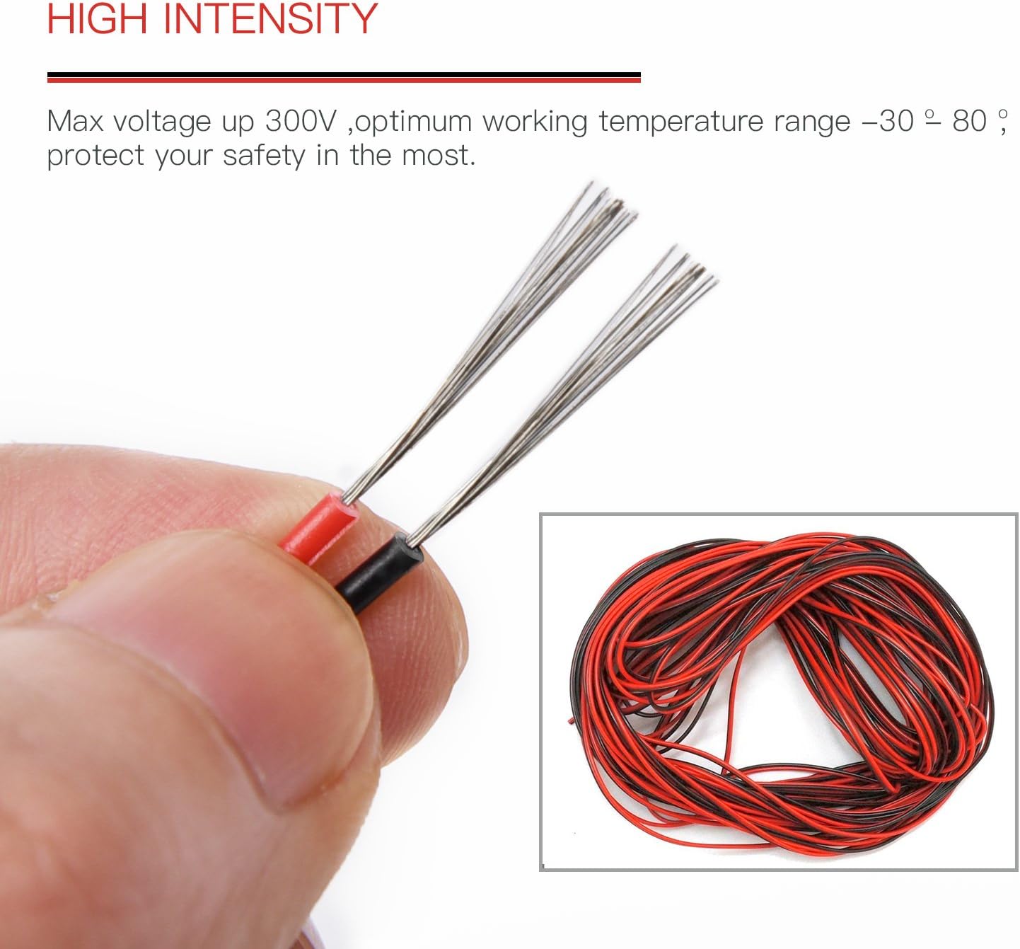 65.6ft Extension Cable Wire Cord JACKYLED 20M 22AWG Wire Cord for Led Strips Single Color 3528 5050 - - 