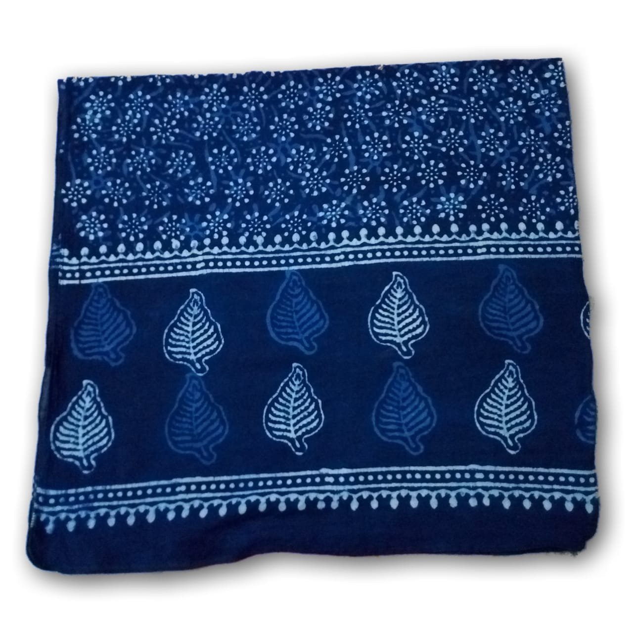 guru kripa enterprises women's cotton stole (gke9_blue_free size)
