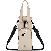 Sherpani Izzie, Water Bottle Holder, Hands-Free RFID Crossbody Water Bottle Carrier Bag w/Phone Pocket, Travel Gift