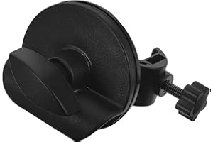 Adorainbow Metal Microphone Pole Clip with C-clamp for 19mm Rods, Mic Stand Clamp and Phone Holder Bracket,