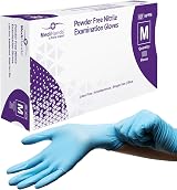 MediHands Nitrile Gloves Medium Blue Heavy Duty 100 Pack Farla Medical