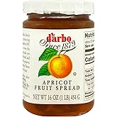 d&rsquo;arbo All Natural Fruit Spread, Rose Apricot, 16 oz | Austrian Gourmet Preserves | Made with Selected Apricots &amp; Rose Petals | No Artificial Preservatives or Colors