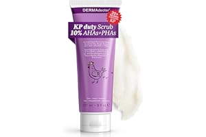 DERMAdoctor KP Duty Body Scrub Dermatologist Formulated Exfoliant for Keratosis Pilaris and Dry, Rough, Bumpy Skin with 10% AHAs + PHAs, 8 fl oz