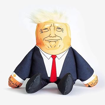 Donald Trump President Political Pet Dog Soft Plush Toy With Squeakers Amazon Co Uk Pet Supplies
