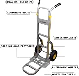 Stanley SXWTI-HT514 200 kg Aluminium Hand Truck with Large Platform view 4