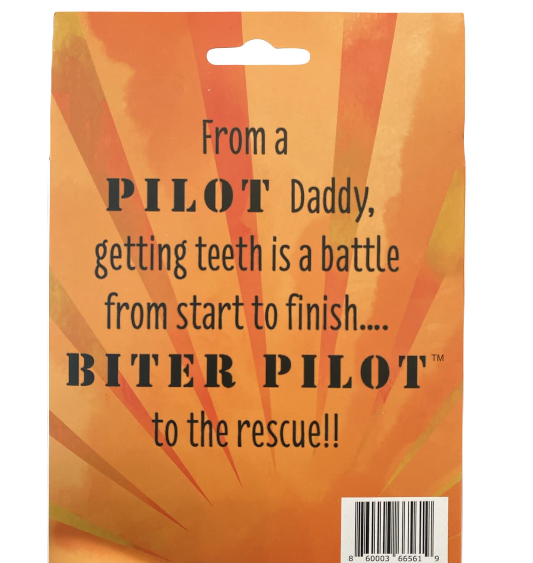 TOPGUM Biter Pilot Airplane Teething Toy 100% Natural Havea Rubber