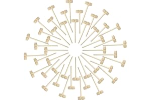 50 Pieces Mini Wooden Hammers Educational Pounding Mallets for Kids