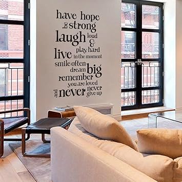 Amazon Com Have Hope Never Give Up Wall Decal Life