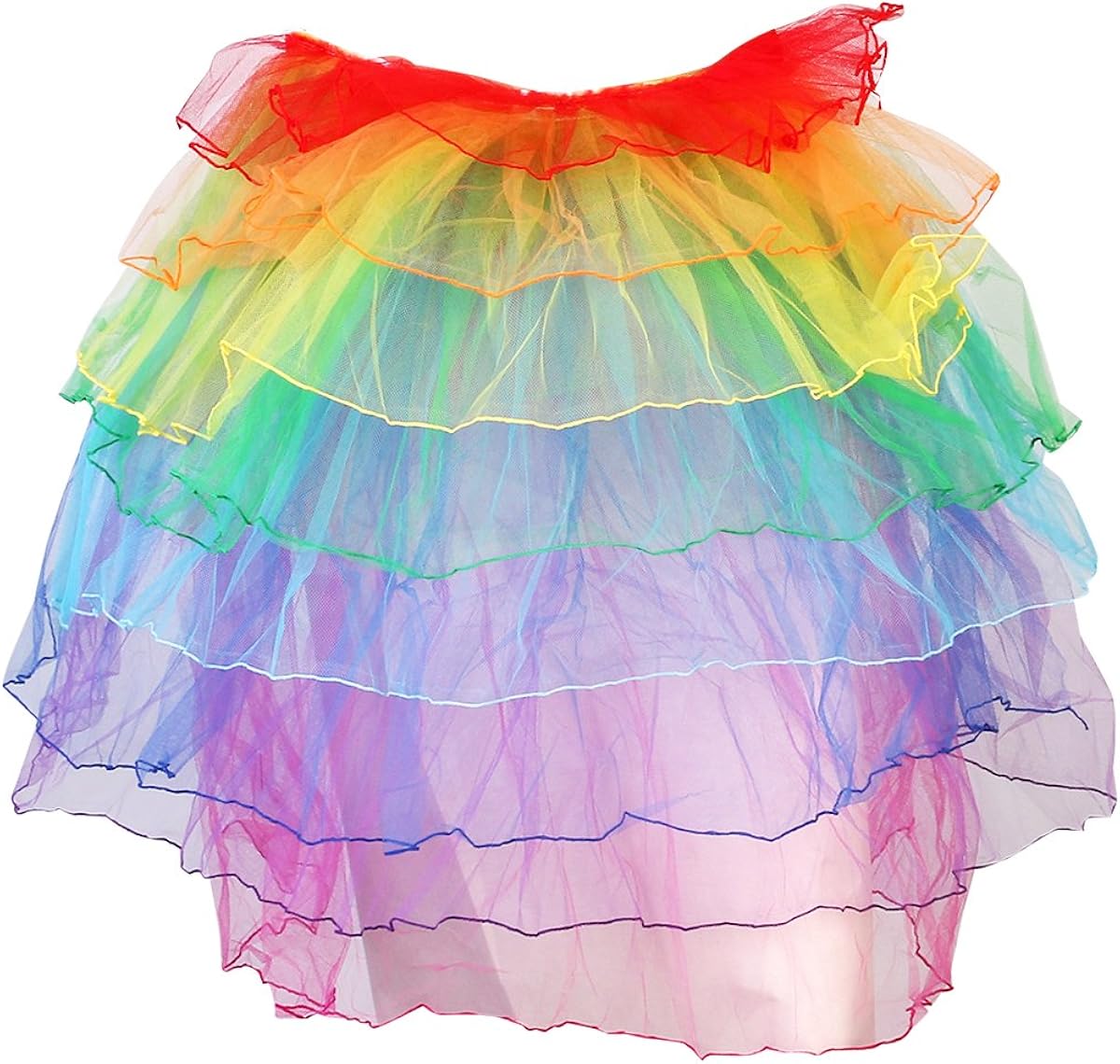 PIXNOR Bustle Skirt Women's Layered Dancing Long Tail Skirt Lingerie Bubble Skirt at  Women’s Clothing store