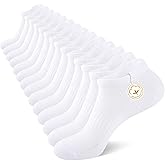 Heatuff 7 Pairs Mens Ankle Socks Cotton Low Cut Athletic Breathable Comfort Casual Socks with Tab