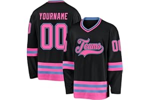 Custom Hockey Jersey Personalized Printed Stitched Name, Number and Logo Practice Wear Sports for Men Women Youth