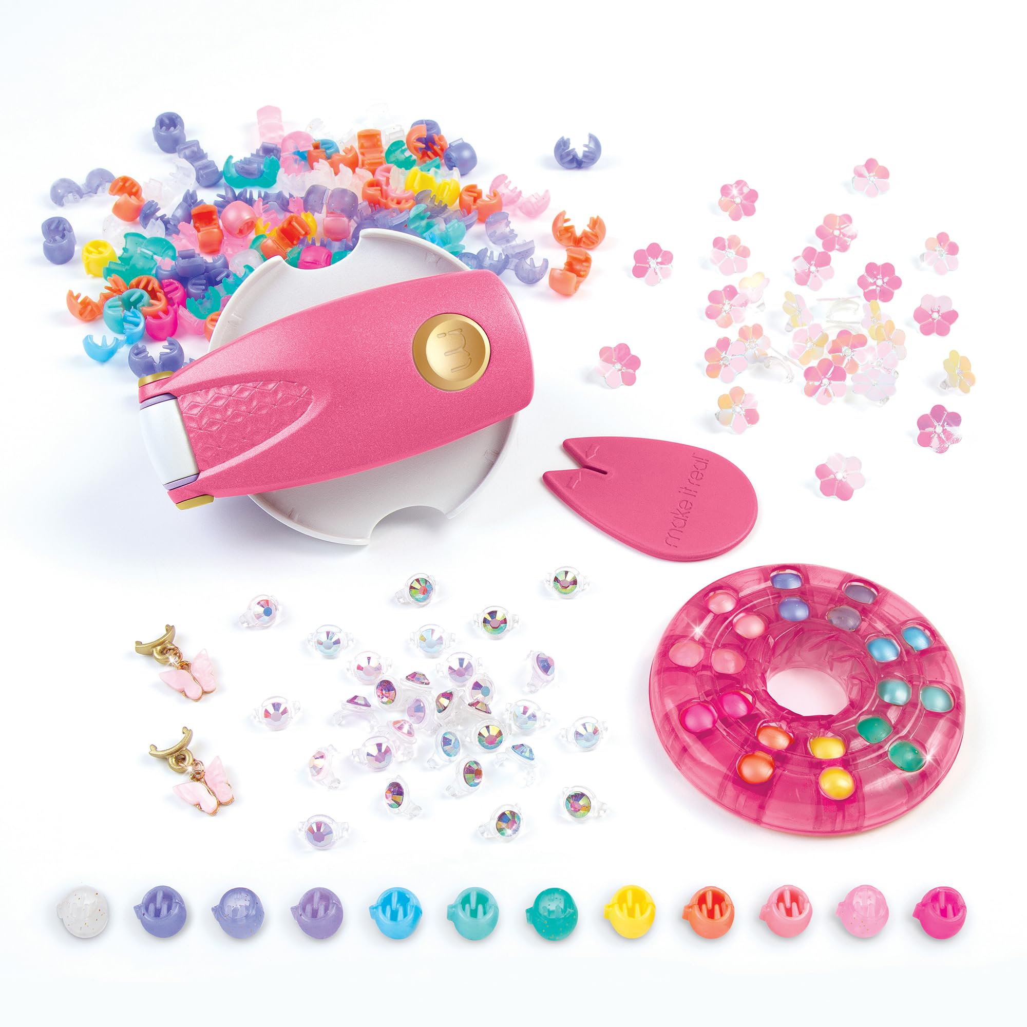 Make It Real: Snap N' Glam Hair Styling Set - Reusable Gems, Accents & Bead Clips, Create Unique Styles for Every Type of Hair, Girls & Kids Ages 8+