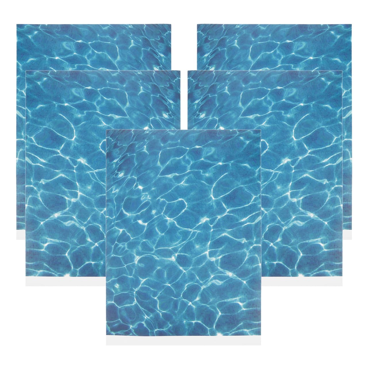 DIYEAH Artificial Water Ripple Sheet 5 Sheets Scenery Decor Sand Table Fake Water Ripple Model Decoration Ripple Basing Fake River Stickers