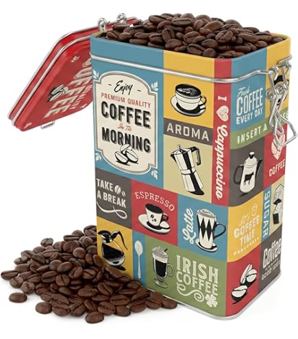 Amazon.com: Nostalgic-Art Retro coffee tin box, 44 oz, Coffee