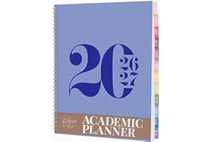 Rileys Academic Planner 2026-2027, Daily, Weekly & Monthly Planner, July 2026 - June 2027, Student Notes Pages, Twin-Wire Bin