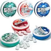 Ice Breakrs Hard Candy Variety Pack, Ultimate Sugar Free Mints, 6 Pack 2 of Each Flavor Includes wintergreen, coolmint, DUO strawberry, ice Breakrs mints Variety Pack for Fresh Breath