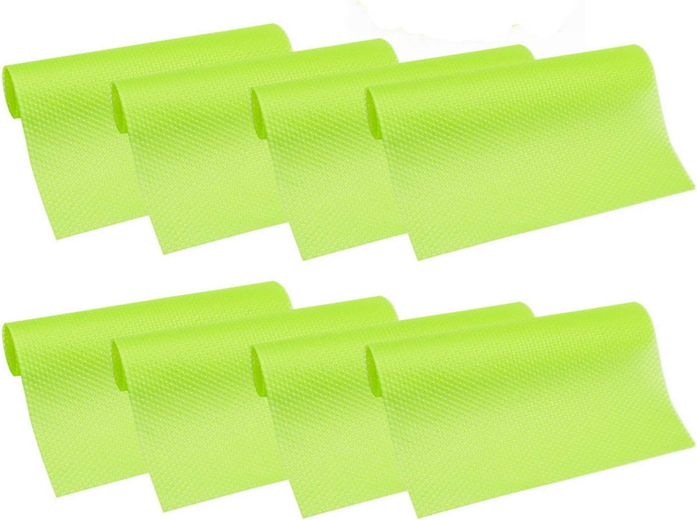 HityTech 8 Pcs Refrigerator Mats, Plastic Non Self