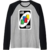 UNO - Draw Four Card Raglan Baseball Tee