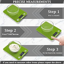 UMIRIKO Apples Green Kitchen Digital Scale Weight